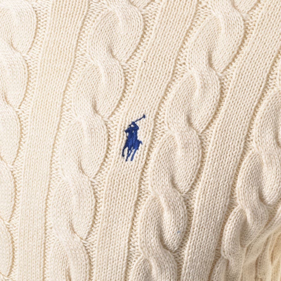 Alternative Image for ProductRalph Lauren Driver Crew Neck Knit Jumper Cream3